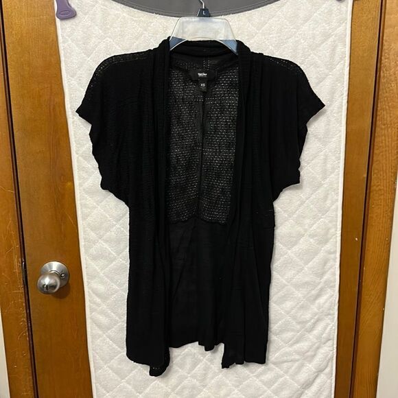 It’s black sheer sweater with Multi textures - Picture 1 of 7